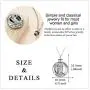 LUHE Saint Christopher Protect Us Necklace,Urn Necklace for Ashes,925 Sterling Silver Religious Engraved Medallion Pendant Necklace Jewelry