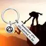 WSNANG Sobriety Gift Remember Who You Wanted to Be Keychain Addiction Recovery Gift New Beginnings Gift