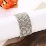 10 PCS Crystal Tennis Bracelet Colorful Rhinestone Layered Stretch Bracelet for Women Girls Multi-Strand Crystal Strand Bracelet Set