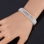 U7 Jewelry Men Wrist Chain Bracelet Stainless Steel Gold Plated Heavy Thick Link Chain Bracelet for Men Women, Husband Gift,Width Choice 12/15mm,Length 7-9 Inch, with Gift Box