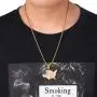 Nsitbbuery Hip Hop 18K Gold Plated Stainless Steel American Flag Map Tag Pendant Ice Out Crystal Chain Necklace Nsitbbuery Hip Hop 18K Gold Plated Stainless Steel American Flag Map Tag Pendant Ice Out Crystal Chain Necklace