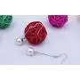 Injoy Jewelry Elegant Dangling Faux Pearl Long Drop Earrings Hypoallergenic for Womens Girls