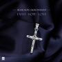 Amberta Unisex 925 Sterling Silver Cross Pendant