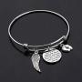 Gzrlyf Miscarriage Necklace Infinity Angel Wings Lariat Necklace Pregnancy Loss Memorial Gifts
