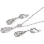 Yoursfs 18KGP Necklace Dangle Earrings Vintage Jewelry Set