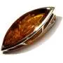 Honey Amber Sterling Silver Large Slider Pendant Honey Amber Sterling Silver Large Slider Pendant