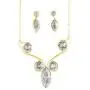 Ortiz espinosa Set of Necklace and Earrings for Women with Swarovski Crystal, 14k Gold Plated and Rhodium, Elegant, Shiny, Hypoallergenic, Jewelry for mom, Friends, Partner or Yourself