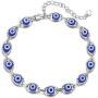 choice of all Evil Eye Bracelet Silver Eye Beads Bracelet Ojo Turco Kabbalah Evil Eye Bracelets for Women Men