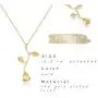 Fettero Rose Necklace for Women Gold Flower Pendant Dainty Chain 14K Gold Plated Minimalist Simple Vintage Jewelry Gift Fettero Rose Necklace for Women Gold Flower Pendant Dainty Chain 14K Gold Plated Minimalist Simple Vintage Jewelry Gift