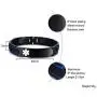 VNOX Free Custom Engraving-Unisex 2 Tone Brushed Stainless Steel Emergency Medical Alert ID Adjustable Bracelet Wristband VNOX Free Custom Engraving-Unisex 2 Tone Brushed Stainless Steel Emergency Medical Alert ID Adjustable Bracelet Wristband