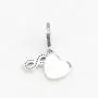 Beauty Heart Infinite Friend Charm 925 Sterling Silver Friendship Friend Forever Dangle Beads Fit Necklace and Bracelet Beauty Heart Infinite Friend Charm 925 Sterling Silver Friendship Friend Forever Dangle Beads Fit Necklace and Bracelet