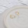 MYEARS Hoop Earrings Gold Half Open 14K Gold Filled Tiny Boho Beach Simple Delicate Handmade Hypoallergenic Jewelry Gift
