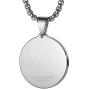 GESTALT COUTURE Unique Tungsten Medallion Necklace. Stainless Steel Tree of Life Inlay with 18kt Gold Plating.