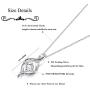 Sllaiss Sterling Silver Engraved “Always My Sister Forever My Friend” Zirconia Pendant Necklace for Women Girls, Sister’s/Friends’ Birthday Gifts, Set with Swarovski Zirconia