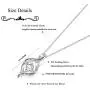 Sllaiss Sterling Silver Engraved “Always My Sister Forever My Friend” Zirconia Pendant Necklace for Women Girls, Sister’s/Friends’ Birthday Gifts, Set with Swarovski Zirconia