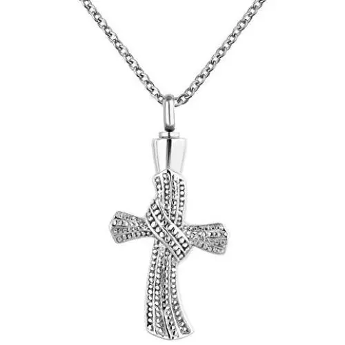 CoolJewelry Urn Necklace Ashes Moon Star Cremation Pendant Personalized Tai Chi Ships Anchor Memorial Stainless Steel Jewelry