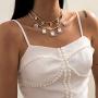 Ingemark Initial Birthstone Tennis Chain Choker Bling Charm Pendant Necklace Women Girls Birthday Wedding Jewelry Accessory Gifts