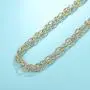 UNY Style Trendy Elegant Vintage Retro Unique Fashion style 2 Tone Double Twist Wire Link Women Short Chain Necklace UNY Style Trendy Elegant Vintage Retro Unique Fashion style 2 Tone Double Twist Wire Link Women Short Chain Necklace