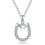Horseshoe Necklace 925 Sterling Silver Lucky Horseshoe Pendant Necklace Horse Lover Gift for Birthday Christmas Horseshoe Necklace 925 Sterling Silver Lucky Horseshoe Pendant Necklace Horse Lover Gift for Birthday Christmas