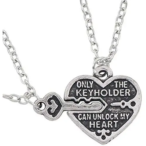Soul Statement Heart and Key Best Friends Necklace Couples Gifts Jewelry Matching Necklaces Soul Statement Heart and Key Best Friends Necklace Couples Gifts Jewelry Matching Necklaces