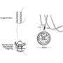 PJ Jewelry Unisex Wealth Fortune Amulet Pendant Stainless Steel Secret Seal of Solomon Protection Talisman Necklace