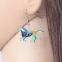 NEWEI Enamel Alloy Sweet Running Horse Earrings Drop Dangle Fashion Animal Jewelry for Women Girls Gift