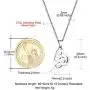 GoldChic Jewelry i Love u Necklace in 100 Languages, Old English Initial Necklace for Women/Girls,I Love You Necklaces for Girlfriend, Adjustable Chain Length 18''-20'', with Gift Box