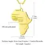 TTVOVO 18K Gold/Black Gun/Platinum/925 Sterling Silver Plated Megan Star of David/African Map Pendant Necklaces for Women/Men Hip Hop Jewelry
