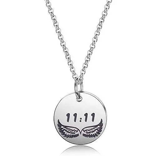 Detailed 11:11 Angel Wing Necklace Make A Wish Jewelry Detailed 11:11 Angel Wing Necklace Make A Wish Jewelry