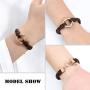 Cremation Bracelet for Ashes Circle of Life Urn Bracelet for Human Genuine Leather Memorial Bangle Cremation Ashes Jewelry