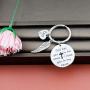 Memorial Bracelet Keychain Dad Mom in Heaven Loss Memorial Jewelry Sympathy Gift for Loss of Mom Dad Grandma Grandpa