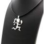 GWOOD Juggalette Pendant with 18 Inch Cord Necklace Silver Color