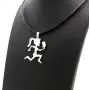 GWOOD Juggalette Pendant with 18 Inch Cord Necklace Silver Color GWOOD Juggalette Pendant with 18 Inch Cord Necklace Silver Color