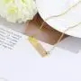 Finrezio Gold Plated Stainless Steel Initial Heart Bar Necklace Alphabet Pendant Necklace for Women Girlfriend Mother, 16''+2''