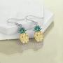 Origami Pineapple Earrings for Women Sterling Silver Pineapple Dangle Earrings Gifts for Girls