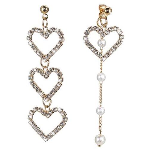 Initial Heart Earrings for Women，Love Heart Dangle Earrings, Gift for Birthday, Thanksgiving, Mothers Day, Casual or Daily Wear