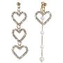 Initial Heart Earrings for Women，Love Heart Dangle Earrings, Gift for Birthday, Thanksgiving, Mothers Day, Casual or Daily Wear