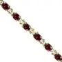 Sterling Silver Polished Genuine, Created or Simulated Gemstone 6x4mm Oval-cut Link Tennis Bracelet Sterling Silver Polished Genuine, Created or Simulated Gemstone 6x4mm Oval-cut Link Tennis Bracelet