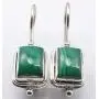 SilverStarJewel 925 Solid Silver Rectangle 6 x 8 mm Malachite Drop Earrings 1'' 4.7 Grams SilverStarJewel 925 Solid Silver Rectangle 6 x 8 mm Malachite Drop Earrings 1'' 4.7 Grams