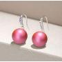 Esottia Drop Earrings Made with Crystal Pearls from Swarovski, Gifts for Women, Multi Color, Silver-Tone