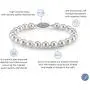 THE PEARL SOURCE Sterling Silver 7-8mm AAA Quality Round White Freshwater Cultured Pearl Bracelet for Women THE PEARL SOURCE Sterling Silver 7-8mm AAA Quality Round White Freshwater Cultured Pearl Bracelet for Women