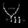 Yikisdy Bride Wedding Necklace Earrings Set Bridal Crystal Necklaces Jewelry Rhinestones Pearl Choker Necklace Accessories for Women and Girls (1) (1) Yikisdy Bride Wedding Necklace Earrings Set Bridal Crystal Necklaces Jewelry Rhinestones Pearl Choker Necklace Accessories for Women and Girls (1) (1)