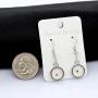 Uloveido Charms Real Mustard Seed Earrings for Women Girls, Stainless Steel Dangle Drop Earrings Y582