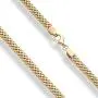 MiaBella 18K Gold Over Sterling Silver Italian 4mm Mesh Link Chain Necklace for Women, 13+2.5, 16, 18, 20 Inch 925 Italy MiaBella 18K Gold Over Sterling Silver Italian 4mm Mesh Link Chain Necklace for Women, 13+2.5, 16, 18, 20 Inch 925 Italy