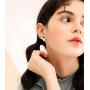 Cute Cartoon Asymmetrical Astronaut Stud Earrings Novelty Space Earrings Spaceman Star Earing Fashion Jewelry for Women Girls