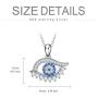 PEIMKO Evil Eye Pendant Necklace for Women 925 Sterling Silver Greek Protection Jewelry Amulet Gift for Girls Boys