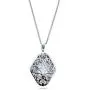 BERRICLE Rhodium Plated Sterling Silver Cubic Zirconia CZ Art Deco Filigree Milgrain Fashion Necklace and Earrings Set BERRICLE Rhodium Plated Sterling Silver Cubic Zirconia CZ Art Deco Filigree Milgrain Fashion Necklace and Earrings Set