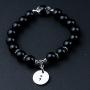 Semicolon Bracelet Mental Health Awareness Gift Suicide Prevention Awareness Depression Awareness Obsidian Bead Bracelet Semicolon Jewelry