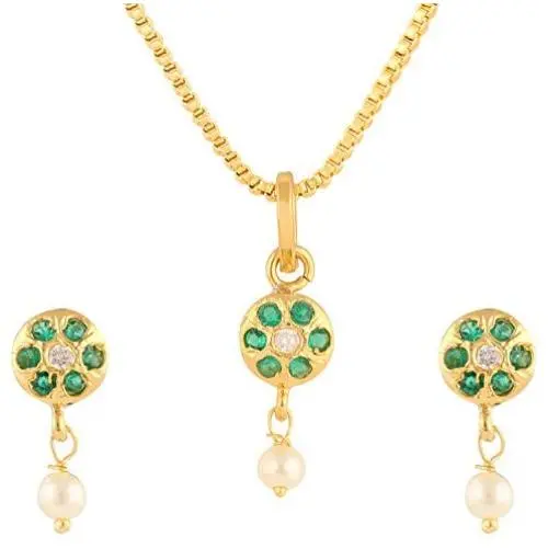 Efulgenz Fashion Jewelry Set Gold Plated Cubic Zirconia Pendant Necklace Set with Earrings for Women and Girls Brides and Bridesmaid Efulgenz Fashion Jewelry Set Gold Plated Cubic Zirconia Pendant Necklace Set with Earrings for Women and Girls Brides and Bridesmaid