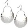 SPUNKYsoul Crescent Hammered Silver Earrings in Gold or Silver for Women SPUNKYsoul Crescent Hammered Silver Earrings in Gold or Silver for Women